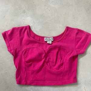 Vintage pink crop top